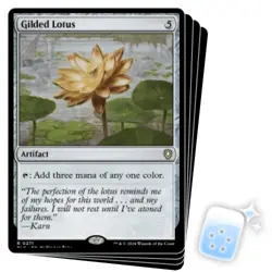 GILDED LOTUS X4 Bloomburrow: Commander Magic MTG MINT CARD - Image 1