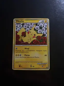Pokemon Pikachu PW8 Promo Holo Polish 2010 Pikachu World Collection Card - Image 1