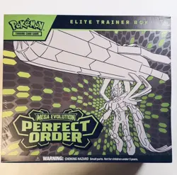 Pokemon TCG Elite Trainer Box Mega Evolution—Perfect Order Kit 40 Cards 2025 EN - Image 1