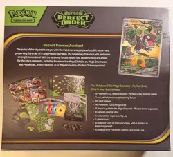 Pokemon TCG Elite Trainer Box Mega Evolution—Perfect Order Kit 40 Cards 2025 EN - Image 3