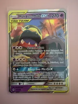 Pokemon TCG Muk and Alolan Muk GX Unbroken Bonds Card 61/214 - Image 1