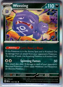 Weezing 110/165 Holo SV: Scarlet & Violet 151 - Pokemon Card - NM - Image 1