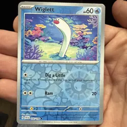 Wiglett 056/198 - Scarlet & Violet - Common - Reverse Holo - Pokemon Card - LP - Image 1