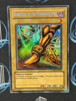 Yugioh Right Leg of the Forbidden One UBP1-EN001 Secret Rare - Image 3