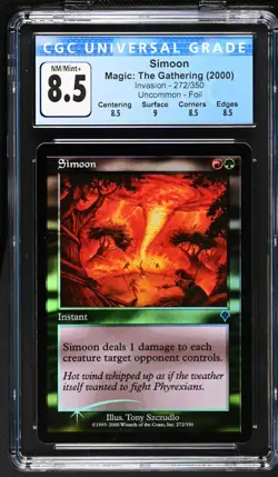 SIMOON Invasion Foil U CGC 8.5 Q+ MTG [Nostalgium] - Image 1