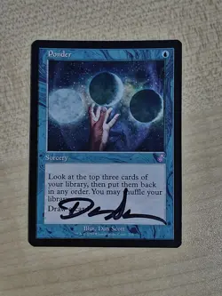 MTG Ponder Retro Frame Signed Artist Proof - Image 1