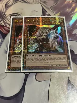 Yugioh! 2x NM Ghost Ogre & Snow Rabbit RA04-EN015 (Quarter Century Secret Rare) - Image 1