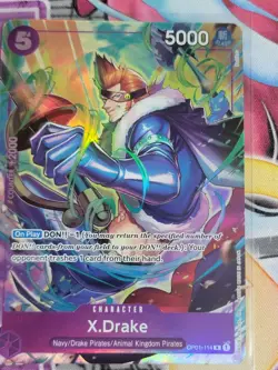 One Piece TCG X-Drake OP01-114 Best Selction Vol. 2 Alt Art - Image 1
