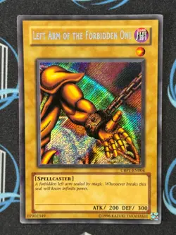 Yugioh Left Arm Of The Forbidden One UBP1- EN004 Secret Rare - Image 3