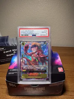 PSA 10 Monkey D. Luffy 2025 One Piece Promo #109 Illustration Box Vol.3 OP07-109 - Image 1