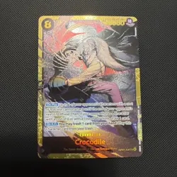 One Piece CCG Crocodile OP14-120 SEC Foil The Azure Sea's Seven NM English - Image 1