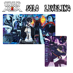 Union Arena Solo Leveling Playmat Action Point Cards Set Bandai Japan TCG - Image 1