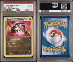 2012 Pokemon B&W Rayquaza Dragons Exalted (English) 128/124 (PSA 8 NM-MT) - Image 3