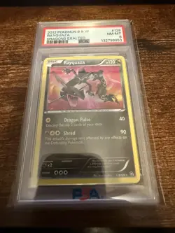 2012 Pokemon B&W Rayquaza Dragons Exalted (English) 128/124 (PSA 8 NM-MT) - Image 4