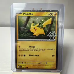 Pikachu - (Holiday Calendar) 025/165 Miscellaneous Cards & Products Holo (D) - Image 1