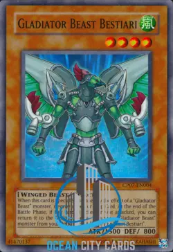 Yugioh Super Rare Gladiator Beast Bestiari CP07-EN004 - Image 3