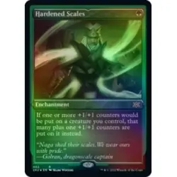 HARDENED SCALES (FOIL-ETCHED) Double Masters 2022 Magic MTG MINT CARD - Image 1