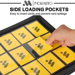 12 Pocket Trading Card Binder Holds 1200 Cards with Sleeves - Zipper Album - Image 4