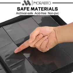 12 Pocket Trading Card Binder Holds 1200 Cards with Sleeves - Zipper Album - Image 5