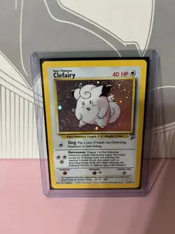 Pokemon Clefairy Base Set 2 Holo Rare 6/130 40 HP 2000 English Card - Image 1
