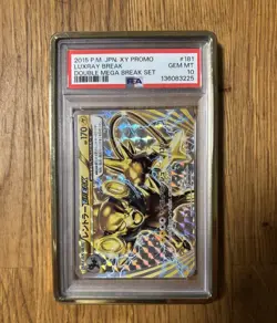 PSA 10 Luxray BREAK Promo 181/XY-P Double Mega Break 2015 Pokemon Card POP 44 - Image 1