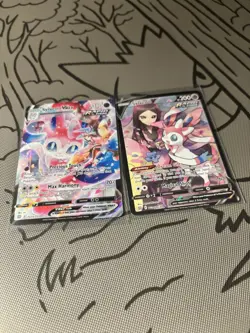 Trading Card Game Pokemon TCG Sylveon Card Lot 2 VMax Trainer Gallery Bundle NM - Image 2