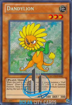 Yugioh Dandylion Secret Rare LCGX-EN042 US Print - Image 1