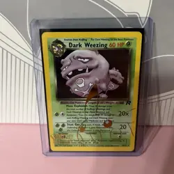 Pokemon Dark Weezing Team Rocket Holo Rare 14/82 60 HP 2000 English Card - Image 1