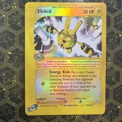 Elekid 9/147 Reverse Holo Aquapolis E Reader 2002 Pokemon Card Baby Pokemon - Image 1