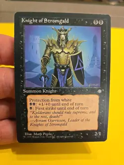 MTG Ice Age Knight of Stronghold Never Played Nm - Image 1