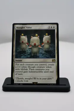 1x Moogle's Valor NM R Final Fantasy (FIN) MTG Magic the Gathering - Image 1