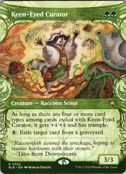 Keen-Eyed Curator (Showcase) R Bloomburrow 322 NM - Image 1