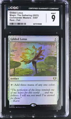 GILDED LOTUS Commander Masters Foil Rare CGC 9 MTG [Nostalgium] - Image 1
