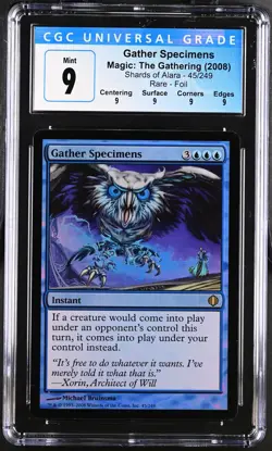 GATHER SPECIMENS Shards of Alara Foil Rare CGC 9 Q MTG [Nostalgium] - Image 1