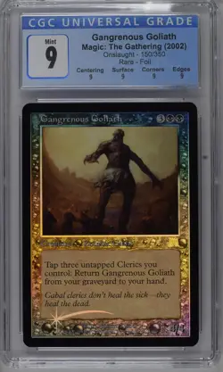 GANGRENOUS GOLIATH Onslaught Foil Rare CGC 9 Q MTG [Nostalgium] - Image 1