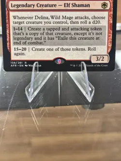 AFR Adventures in the Forgotten Realms 138/281 Delina, Wild Mage Free Shipping! - Image 3