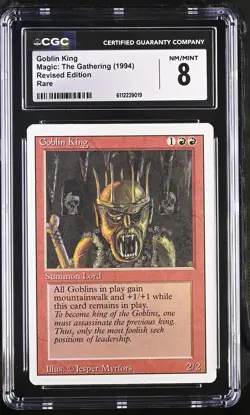 GOBLIN KING Revised Rare CGC 8 MTG [Nostalgium] - Image 1