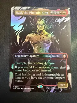 Ozai, the Phoenix King (0335) (Borderless) Avatar: The Last Airbender Foil MTG - Image 1