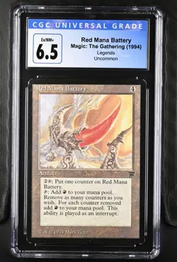 RED MANA BATTERY Legends U CGC 6.5 MTG [Nostalgium] - Image 1