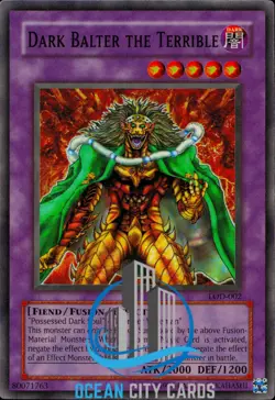 Yugioh LOD-002 Dark Balter The Terrible Super Rare - Image 1