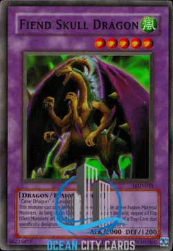 Yugioh Fiend Skull Dragon LOD-039 / LOD-EN039 Super Rare - Image 3