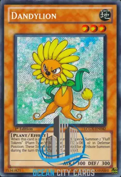 Yugioh Dandylion Secret Rare 1st Edition LCGX-EN042 - Image 1
