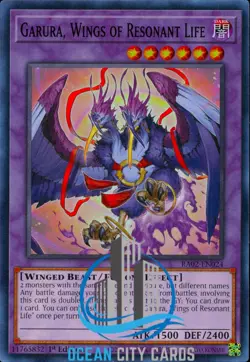 Yugioh Garura, Wings Of Resonant Life - Super Rare 1st Ed RA02-EN024 US Print - Image 1