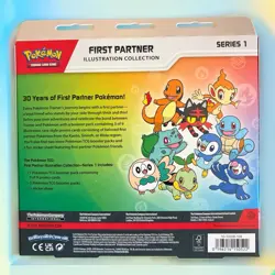 Pokemon First Partner Illustration Collection Series 1 Box Promo Booster Sticker - Image 2