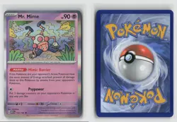 Mr. Mime #122/165 Sv Scarlet & Violet 151 Holo Rare Pokemon TCG NM - Image 3