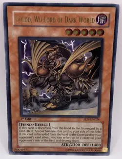 Yu-Gi-Oh! Goldd, Wu-Lord Of Dark World 1st Edition Ultimate Rare MP-HP - Image 1