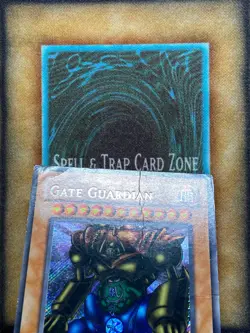 Yugioh Gate Guardian MRD-000 Secret Rare 1st Ed DAMAGED HEAVY PLAYED - Image 4