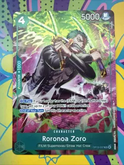 One Piece Roronoa Zoro OP13-037 (TR) Adventure on Kami's Island (OP15-EB04) - Image 1