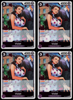 Violet Playset - OP10-062 x4 - Royal Blood - One Piece TCG - English Foil - Image 1