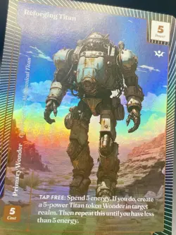 Reforging Titan 189/401 [Rare Foil] Full Art Wonders of the First Existence NM/M - Image 3